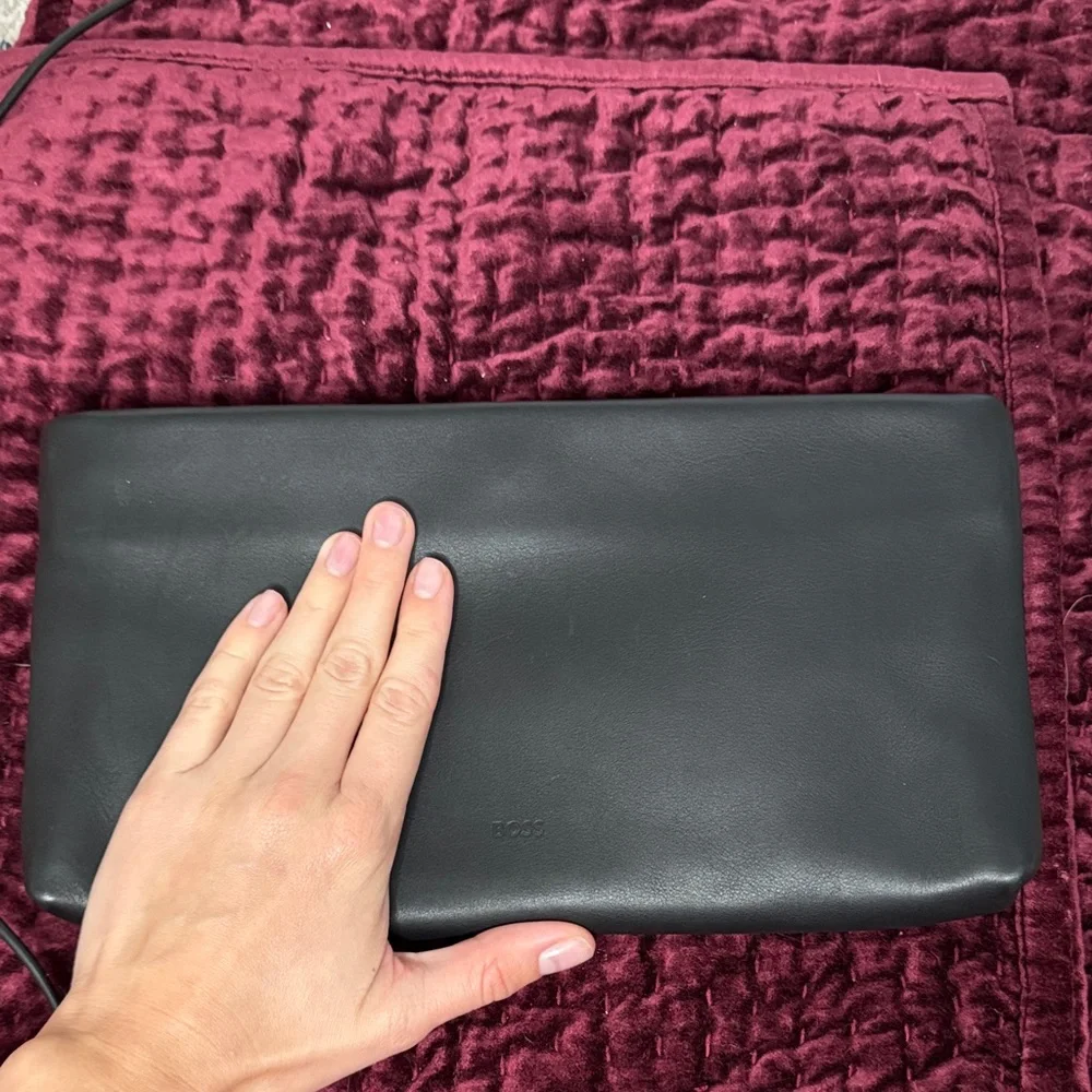 Boss Black Leather Bag
